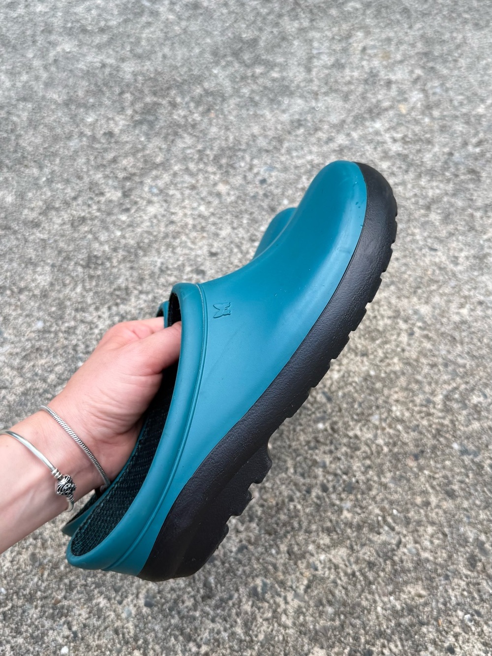 Sloggers Teal Waterproof Garden Clogs Slip-On Shoes Women’s Size 10 - Picture 4 of 10